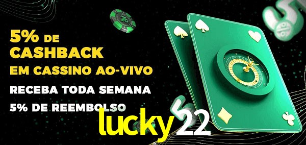 Promoções do cassino ao Vivo lucky22